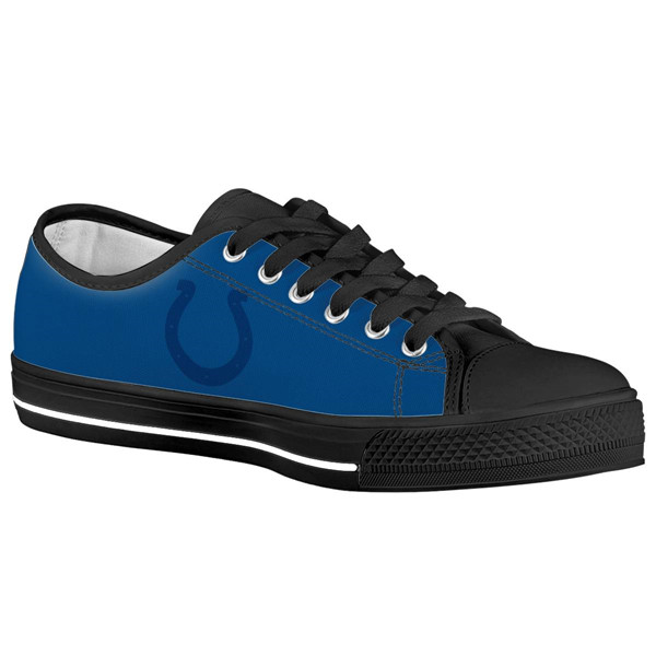 Men's Indianapolis Colts Low Top Canvas Sneakers 001